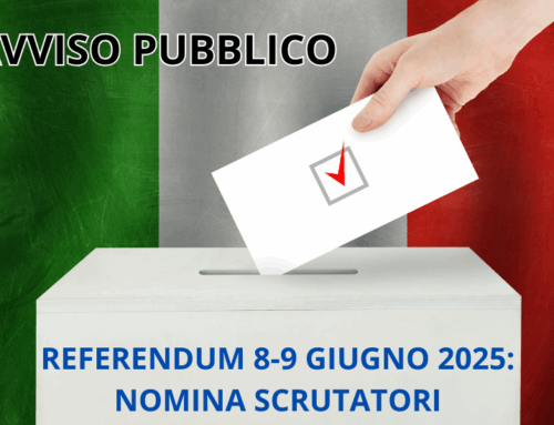 Referendum 2025: nomina degli scrutatori e dei supplenti.